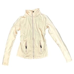 LA SOCIETY ZIPPERED LIGHT PINK JACKET With MESH DETAILS